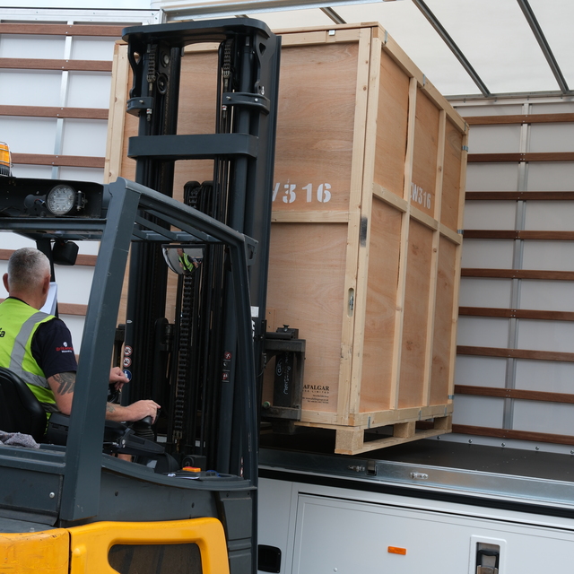 Secure container at Bradshaw Moving Services in Birmingham.